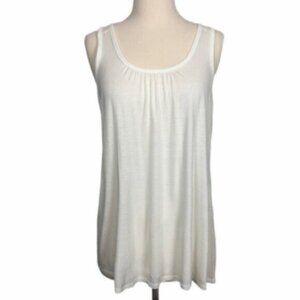 Twenty-One | Women's White Scoop Neck Sleeveless Tank Blouse Size Small